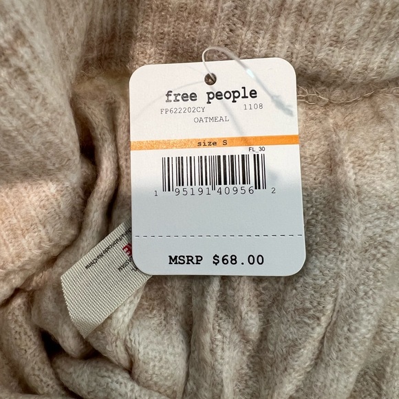 FREE People Intimately Around the Clock Ribbed Knit Jogger Oatmeal - Picture 6 of 8